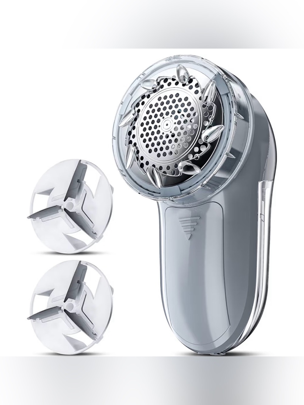 Fabric Shaver Pill Remover - Light Gray NIB Portable Extra Blades